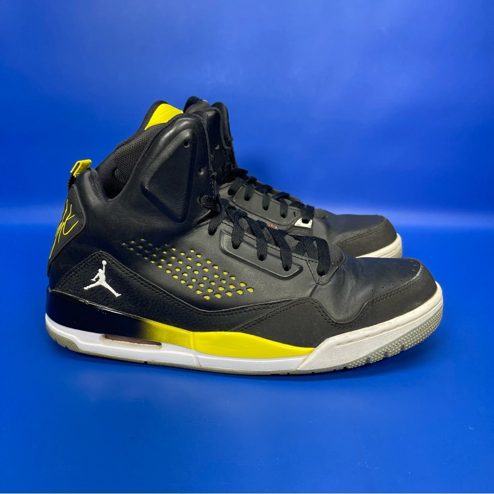Nike Air Jordan Flight SC 3 Shoes Mens 10 Black Yellow White